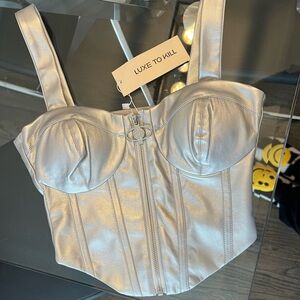 New w tags Luxe to kill corset top. Sooo cute.